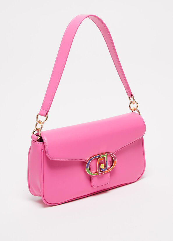 Women's Liu Jo Eco-Friendly Shoulder Crossbody Bags Pink | LFH-328906