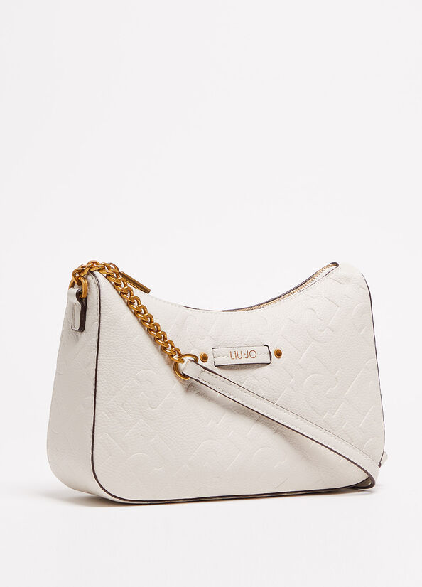 Women's Liu Jo Eco-Friendly Shoulder Shoulder Bags White | MIZ-357018