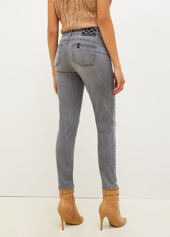 Women's Liu Jo Eco-Friendly Skinny Jeans Grey | FTC-051729