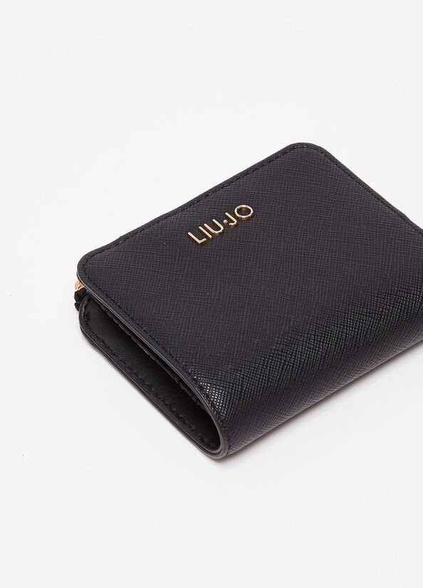 Women's Liu Jo Eco-Friendly Wallets Black | WSI-956304