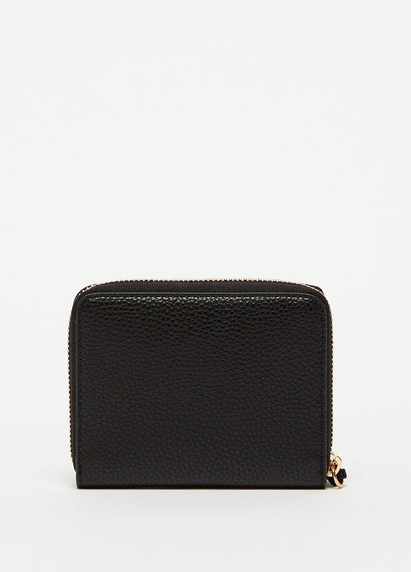 Women's Liu Jo Eco-Friendly With Charm Wallets Black | EOR-096482