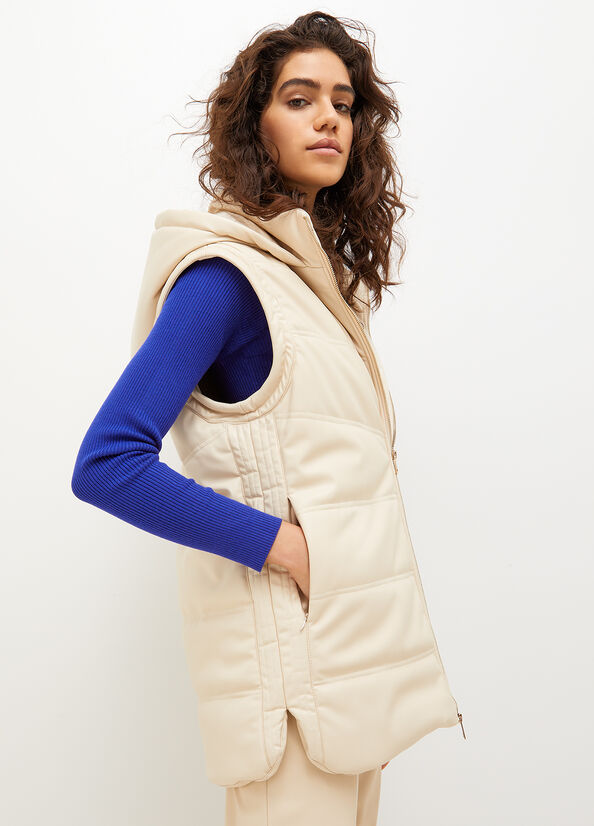 Women's Liu Jo Fabric Coats White | GNP-726409