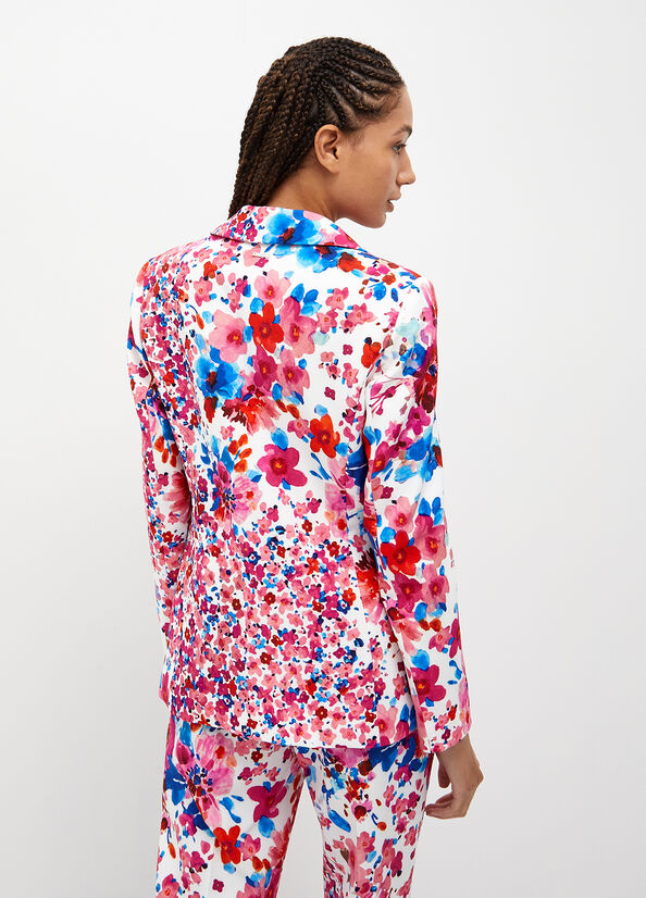 Women's Liu Jo Floral Blazer Jackets Multicolor | RPU-583697