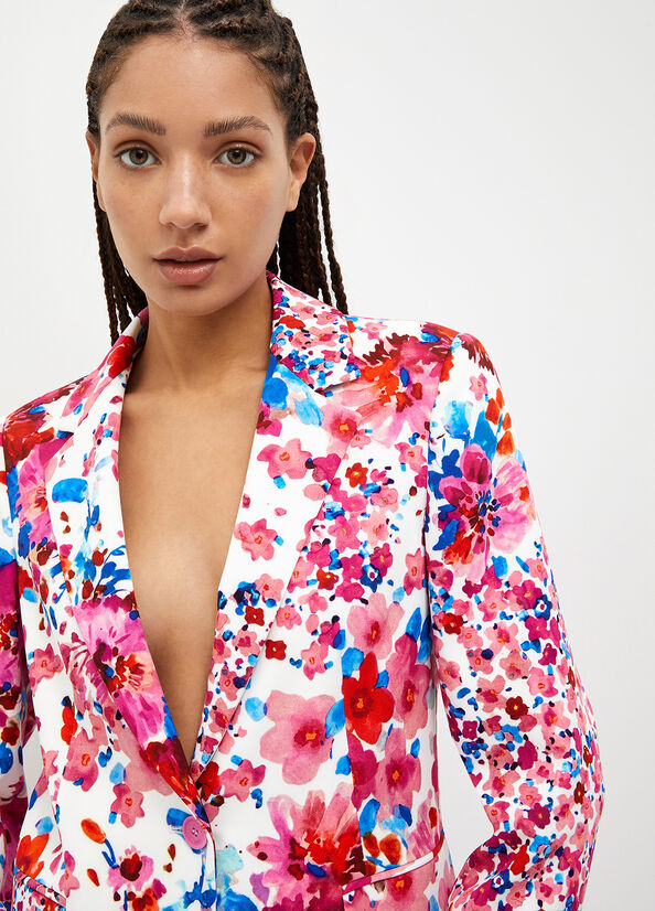 Women's Liu Jo Floral Blazer Jackets Multicolor | RPU-583697