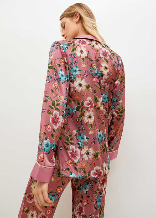 Women's Liu Jo Floral Jackets Pink | LDT-607813