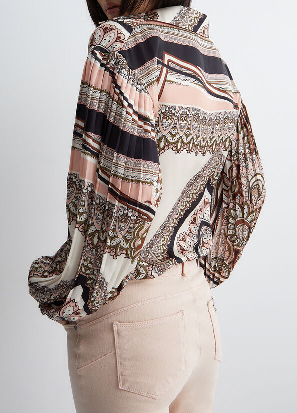 Women's Liu Jo Foulard Print Shirts Multicolor | ZTN-509847