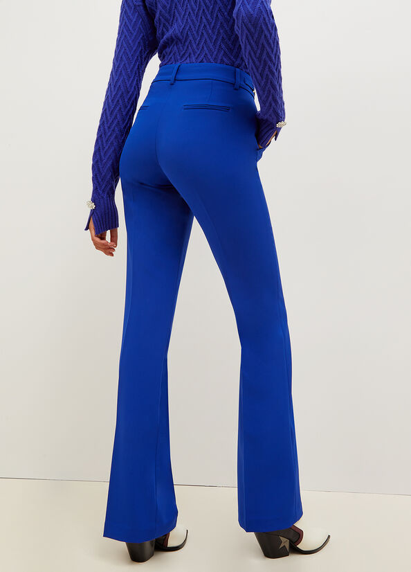 Women's Liu Jo High-Rise Stretch Pants Blue | RMF-765298