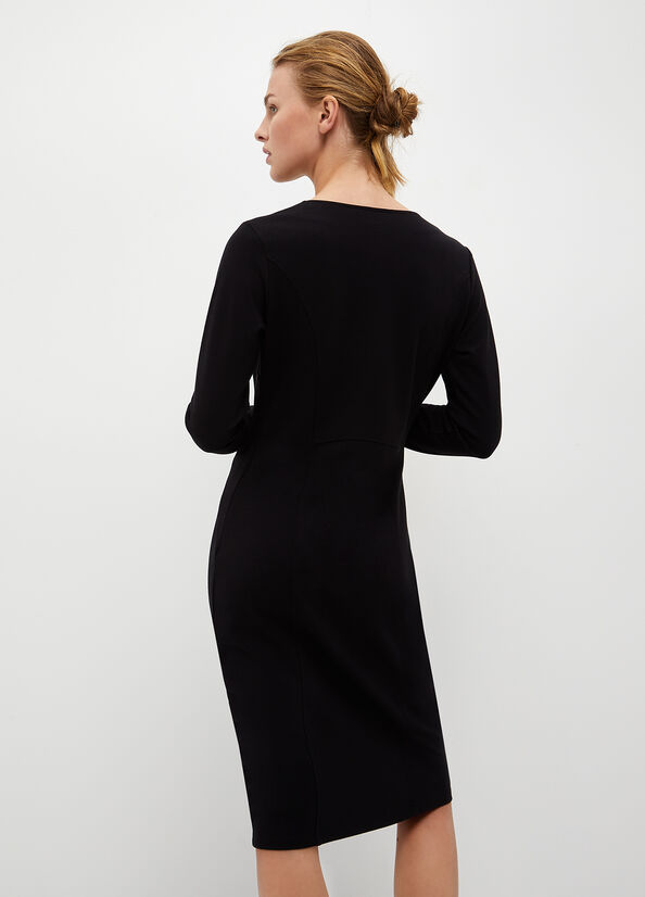 Women's Liu Jo Jersey Dress Black | HGD-460152