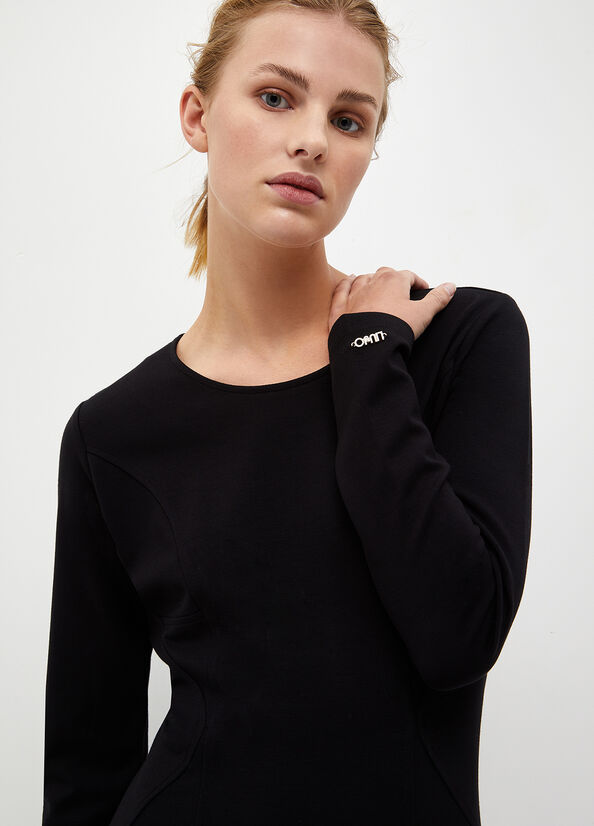 Women's Liu Jo Jersey Dress Black | HGD-460152