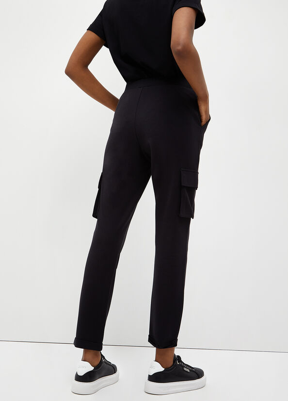 Women's Liu Jo Jogging In Jersey Pants Black | IDE-297480