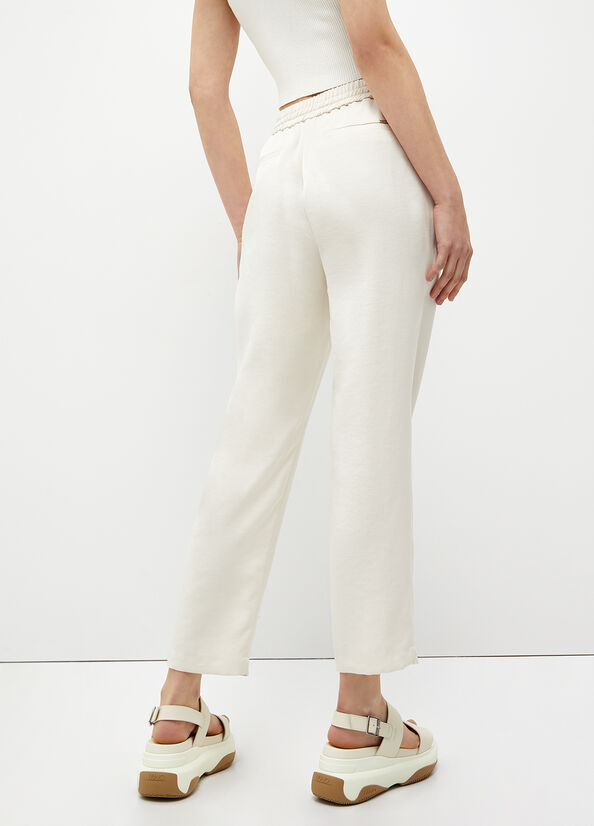 Women's Liu Jo Jogging Pants Cream | DGL-961527