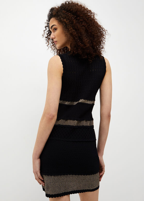 Women's Liu Jo Knit Dress Black | WCT-936018