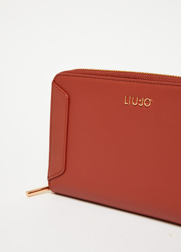 Women's Liu Jo Large Eco-Friendly Wallets Red | YBG-290685