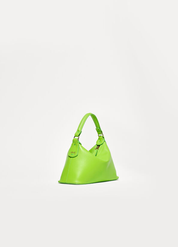 Women's Liu Jo Leather Mini Hobo Crossbody Bags Light Green | AVX-123856