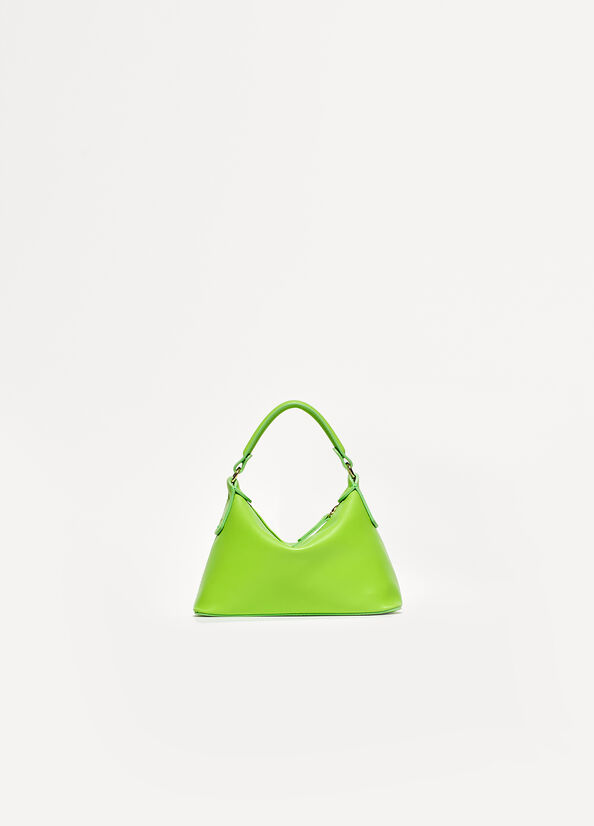 Women's Liu Jo Leather Mini Hobo Crossbody Bags Light Green | AVX-123856