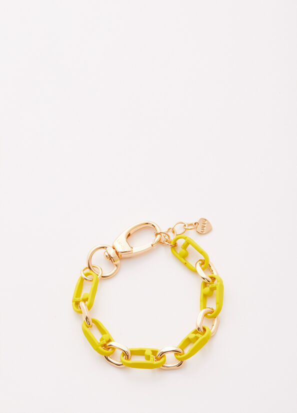 Women\'s Liu Jo Monogram Bracelet Jewelry Yellow | LAH-437592