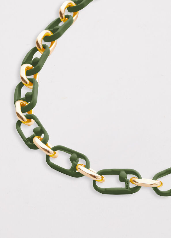 Women's Liu Jo Monogram Necklace Jewelry Green | OJB-872936