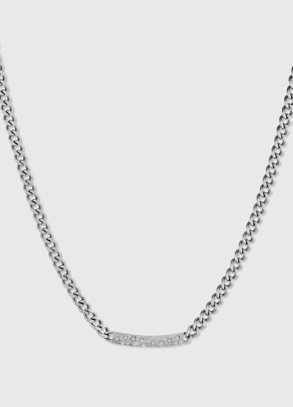 Women\'s Liu Jo Necklace With Diamantés Jewelry Silver | NVE-316940