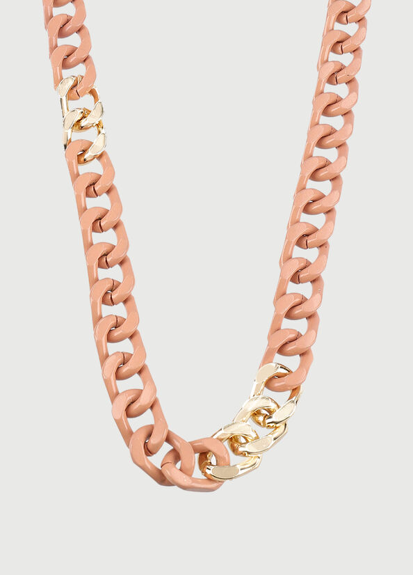 Women's Liu Jo Necklace With Enameled Chains Jewelry Pink | SUN-231980