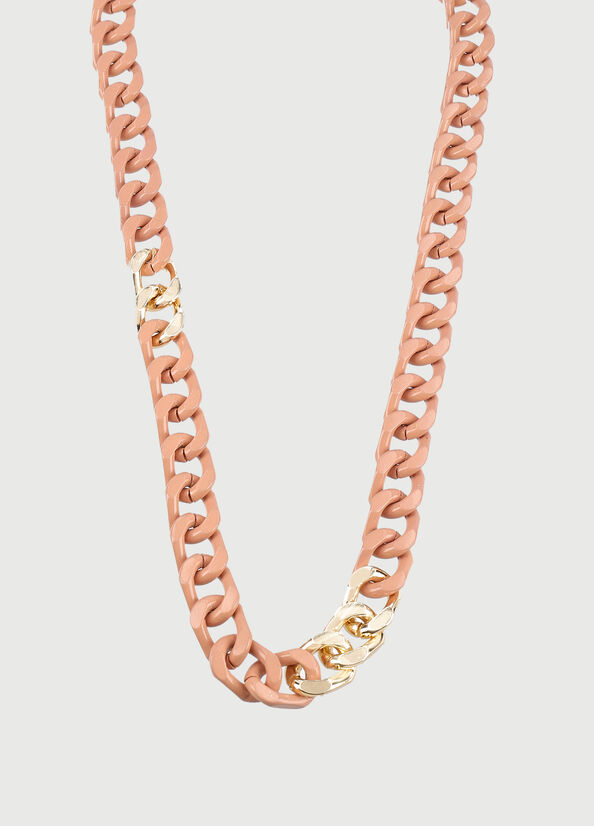 Women\'s Liu Jo Necklace With Enameled Chains Jewelry Pink | SUN-231980