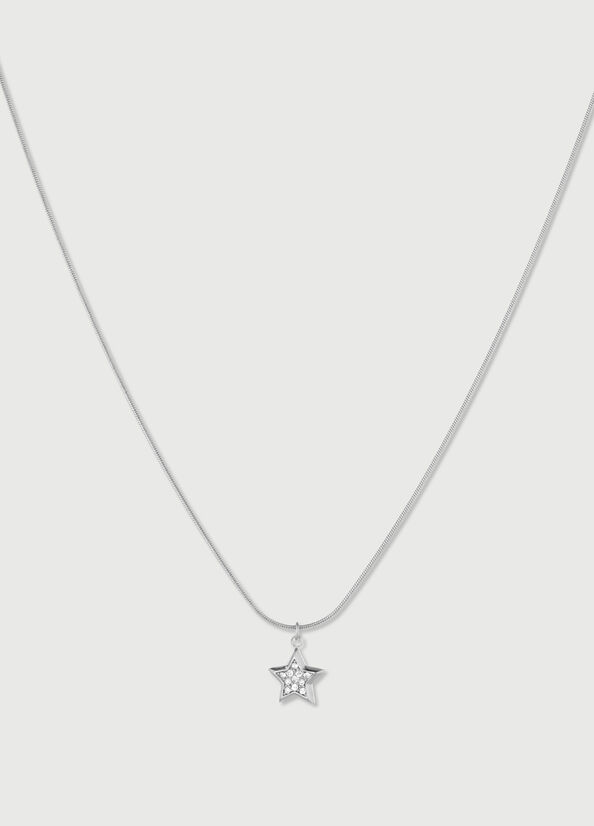 Women's Liu Jo Necklace With Star Jewelry Silver | CWI-405317