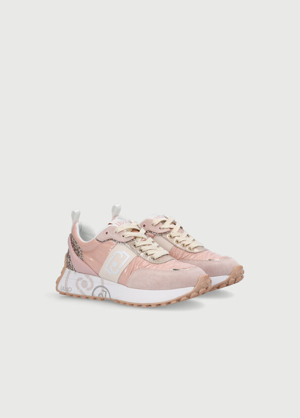 Women's Liu Jo Nylon Sneakers Pink | DVO-967052