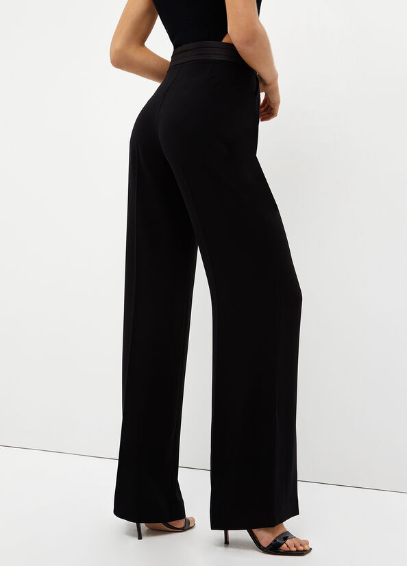 Women's Liu Jo Palazzo Pants Black | RVJ-987643