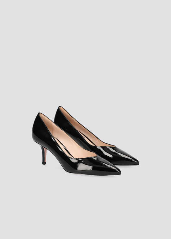 Women's Liu Jo Patent Leather High Heels Black | TLG-924671