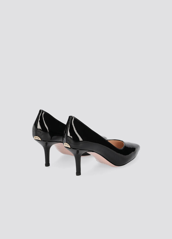 Women's Liu Jo Patent Leather High Heels Black | TLG-924671