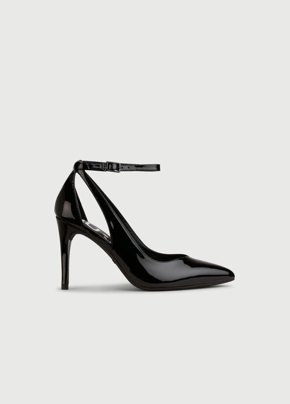 Women's Liu Jo Patent Leather High Heels Black | WKJ-896741