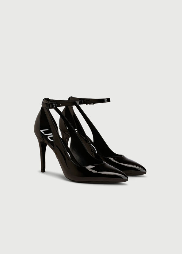 Women's Liu Jo Patent Leather High Heels Black | WKJ-896741