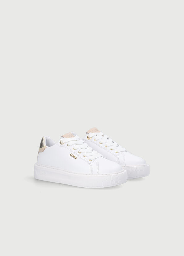 Women's Liu Jo Platform Sneakers White | MPS-783926