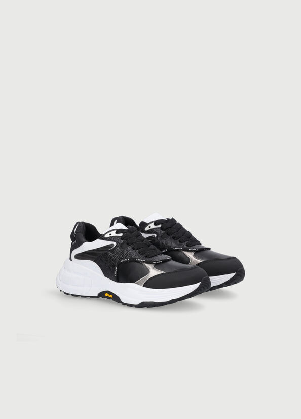 Women's Liu Jo Powered By Vibram Sneakers Black | FKN-598462