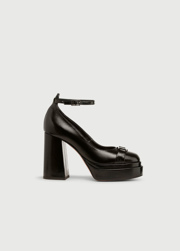 Women's Liu Jo Pumps With Wide High Heels Black | ADV-315042