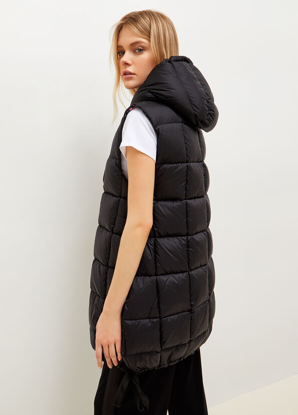 Women's Liu Jo Quilted Padded Gilet Jackets Black | YCG-058374