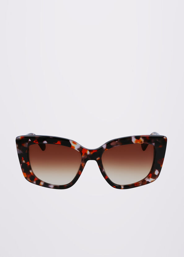 Women\'s Liu Jo Rectangular Sunglasses Orange | UFK-140568