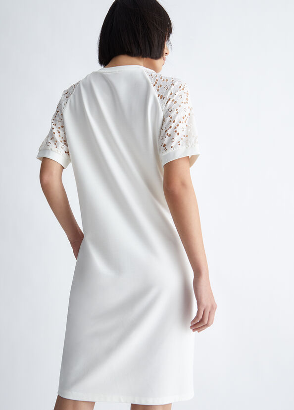 Women's Liu Jo San Gallo Lace Dress White | VKQ-275381