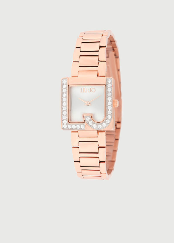 Women\'s Liu Jo Steel With Logo Watches Rose Gold | VAF-962754