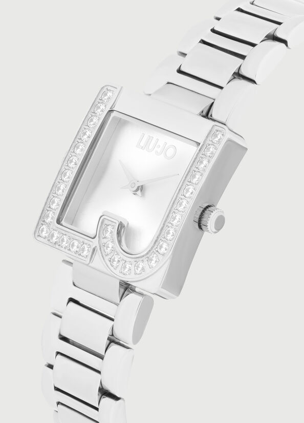 Women's Liu Jo Steel With Logo Watches Silver | KAE-957283