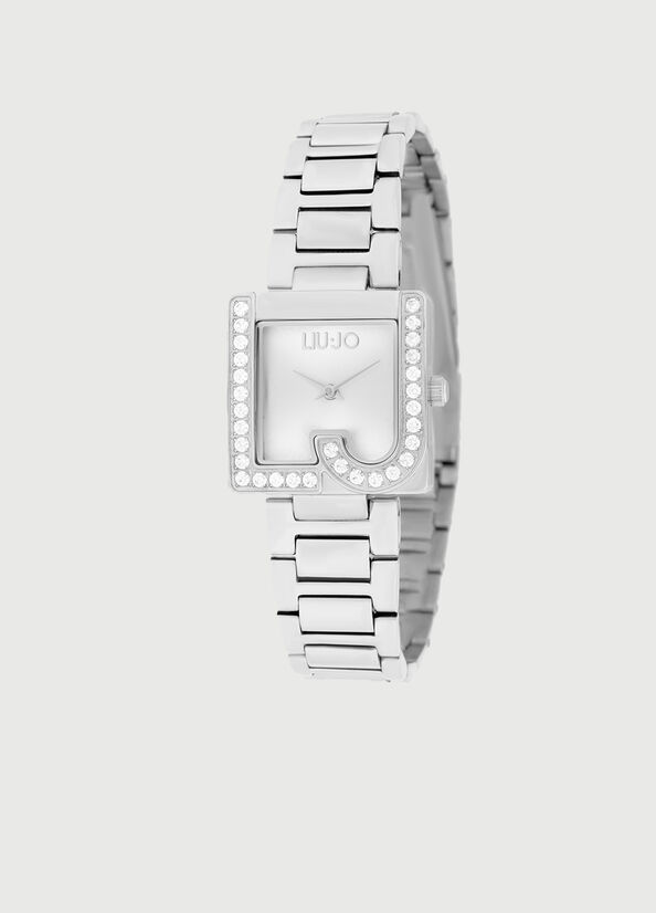 Women\'s Liu Jo Steel With Logo Watches Silver | KAE-957283