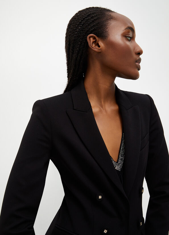 Women's Liu Jo Stretch Blazer Jackets Black | JIQ-509213