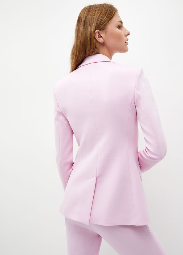 Women's Liu Jo Stretch Blazer Jackets Pink | KJD-430987