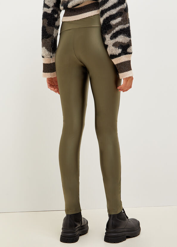 Women's Liu Jo Stretch Jersey Leggings Pants Green | HCE-345680