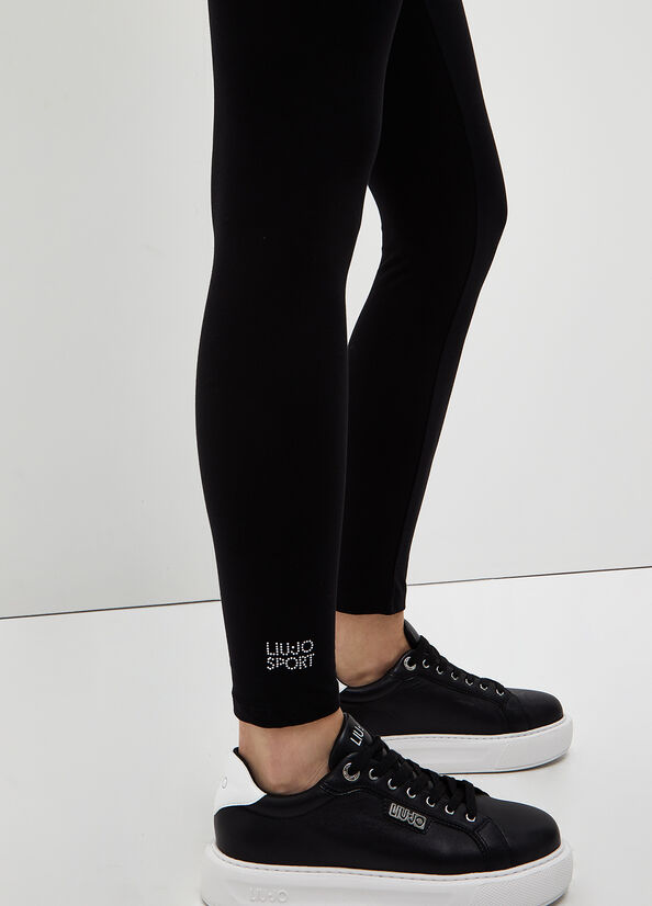 Women's Liu Jo Stretch Jersey Leggings Pants Black | SYL-620378