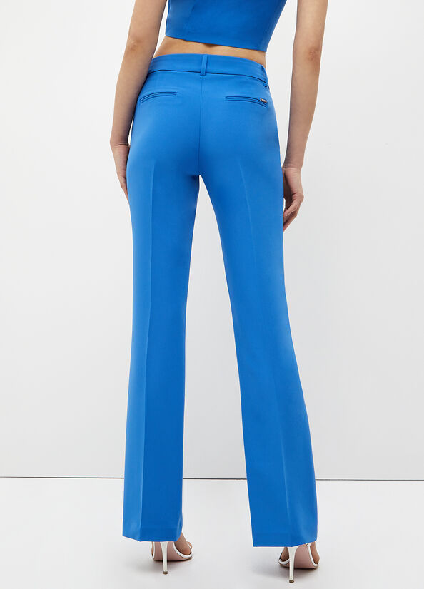 Women's Liu Jo Stretch Lj Pants Light Blue | ZMO-480257