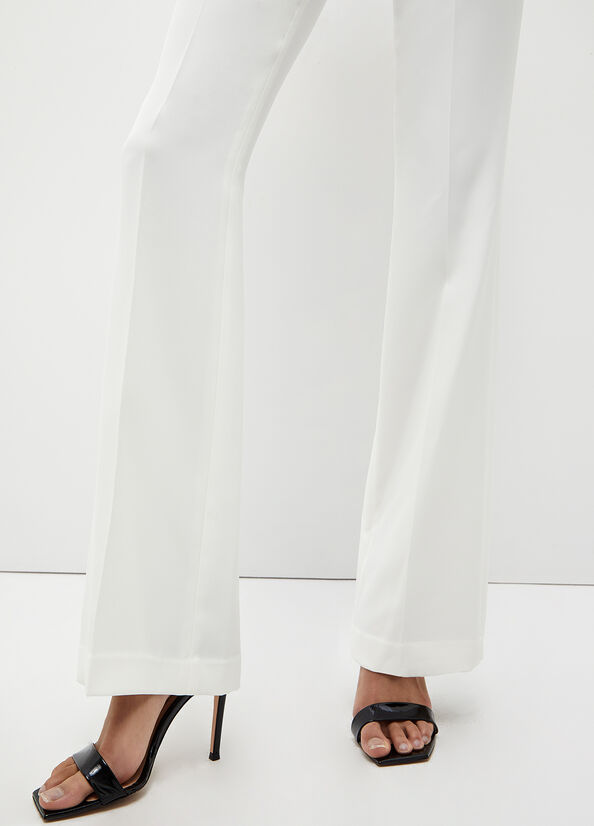 Women's Liu Jo Stretch Lj Pants White | QFJ-546138