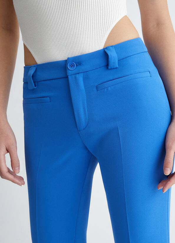 Women's Liu Jo Stretch Pants Light Blue | RXQ-745389