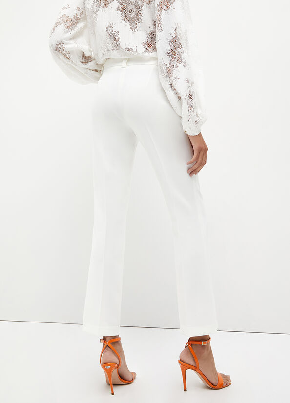 Women's Liu Jo Stretch Pants White | NQG-467850