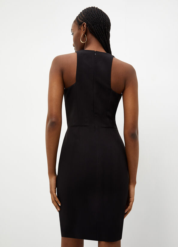 Women's Liu Jo Stretch Sheath Dress Black | AIB-450231