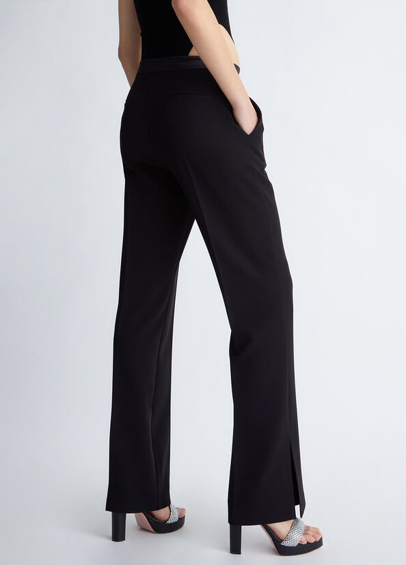 Women's Liu Jo Stylish With Slits Pants Black | ELK-385714